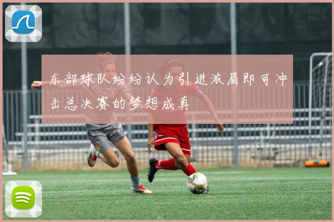 东部球队纷纷认为引进浓眉即可冲击总决赛的梦想成真